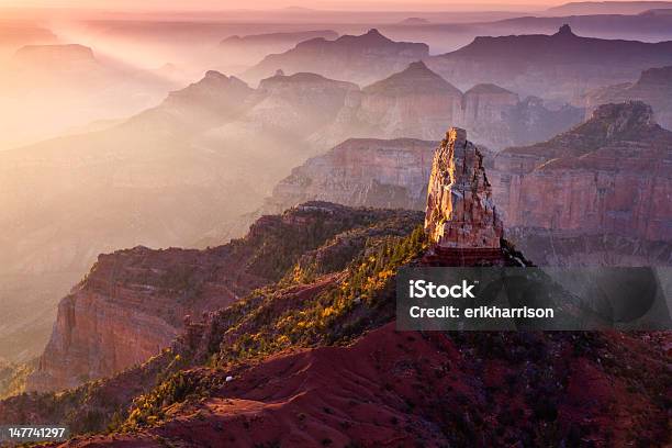 Mt Hayden Dawn Stock Photo - Download Image Now - Arizona, Grand Canyon National Park, Horizontal