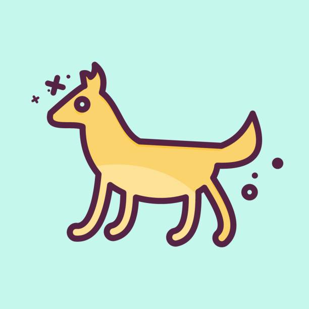 アイコン犬。家畜のシンボルに関連しています。編集可能なシン�プルなデザイン。簡単なイラスト - dog group of animals clothing animal点のイラスト素材／クリップアート素材／マンガ素材／アイコン素材