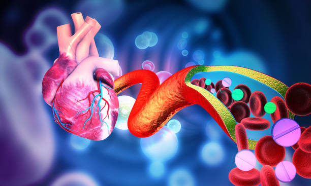 istock Clogged arteries with human heart. medicine therapy 1477428541