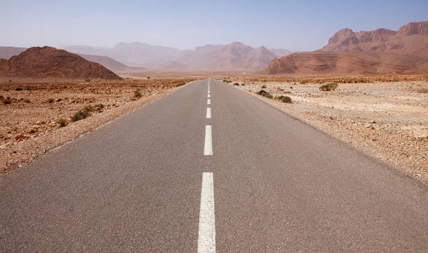 istock Asphalt road in the desert,  Morocco 1477437222
