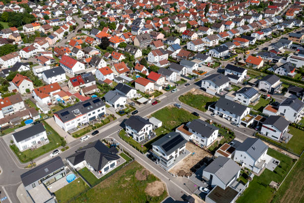 istock Residential neighborhood from above 1477449515