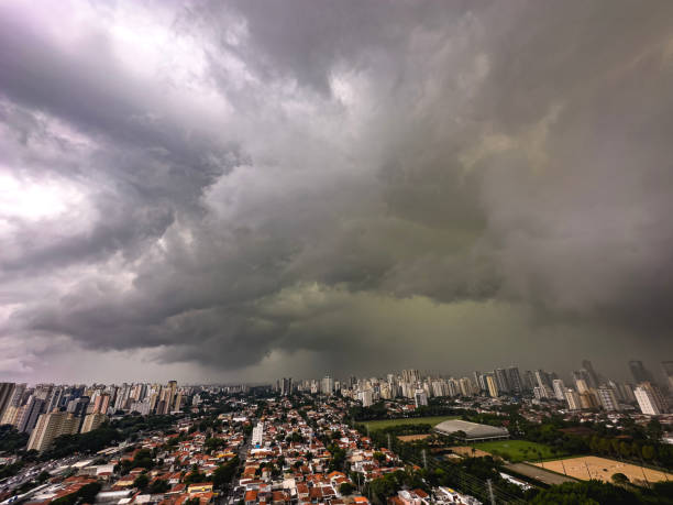 istock Storm in the big city. 1477458950