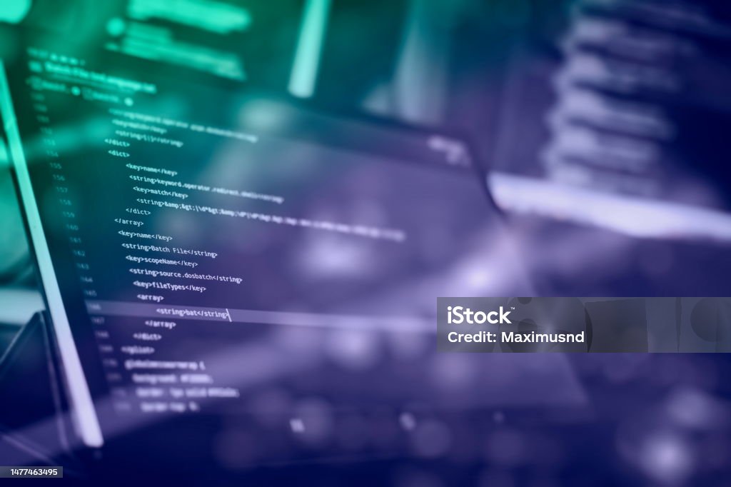 Abstract Computer Script Codecomputer Script Stock Photo - Download ...