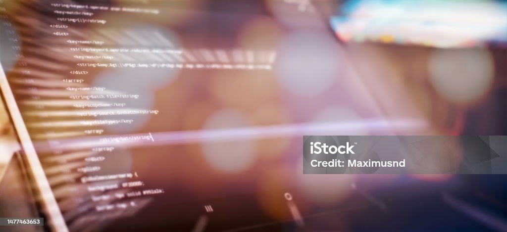 Abstract Computer Script Codecomputer Script Stock Photo - Download ...