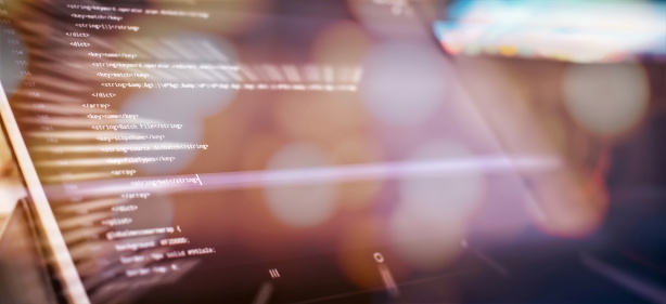 Abstract Computer Script Codecomputer Script Stock Photo - Download ...