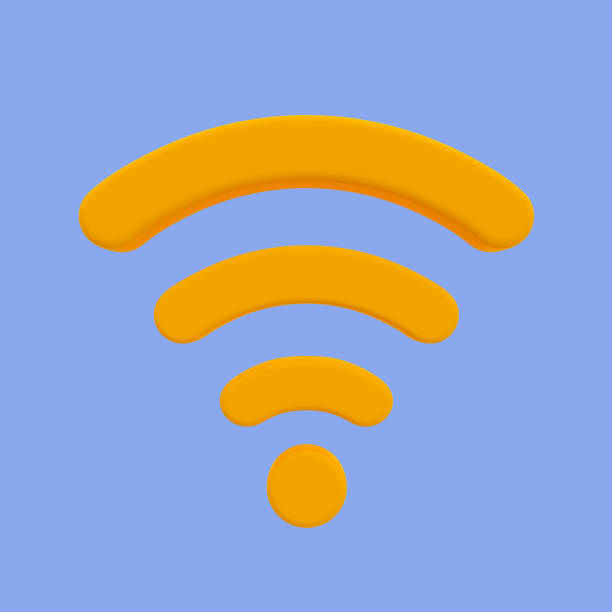 istock 3d Wi-Fi signal icon. Internet tethering. router signal with clipping path. 3d rendering illustration. 1477468740