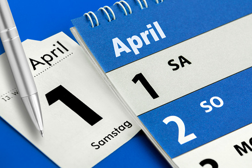 German calendar 2023  April 1 Saturday Week 13 Sunday