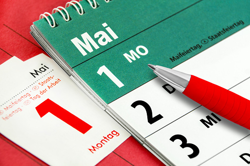 German calendar 2023 May 1  Monday Labor Day, May Day, National Holiday