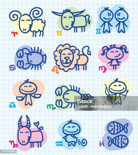 Zodiac Signs Stock Illustration - Download Image Now - Aquarius - Astrology Sign, Aries, Astrology