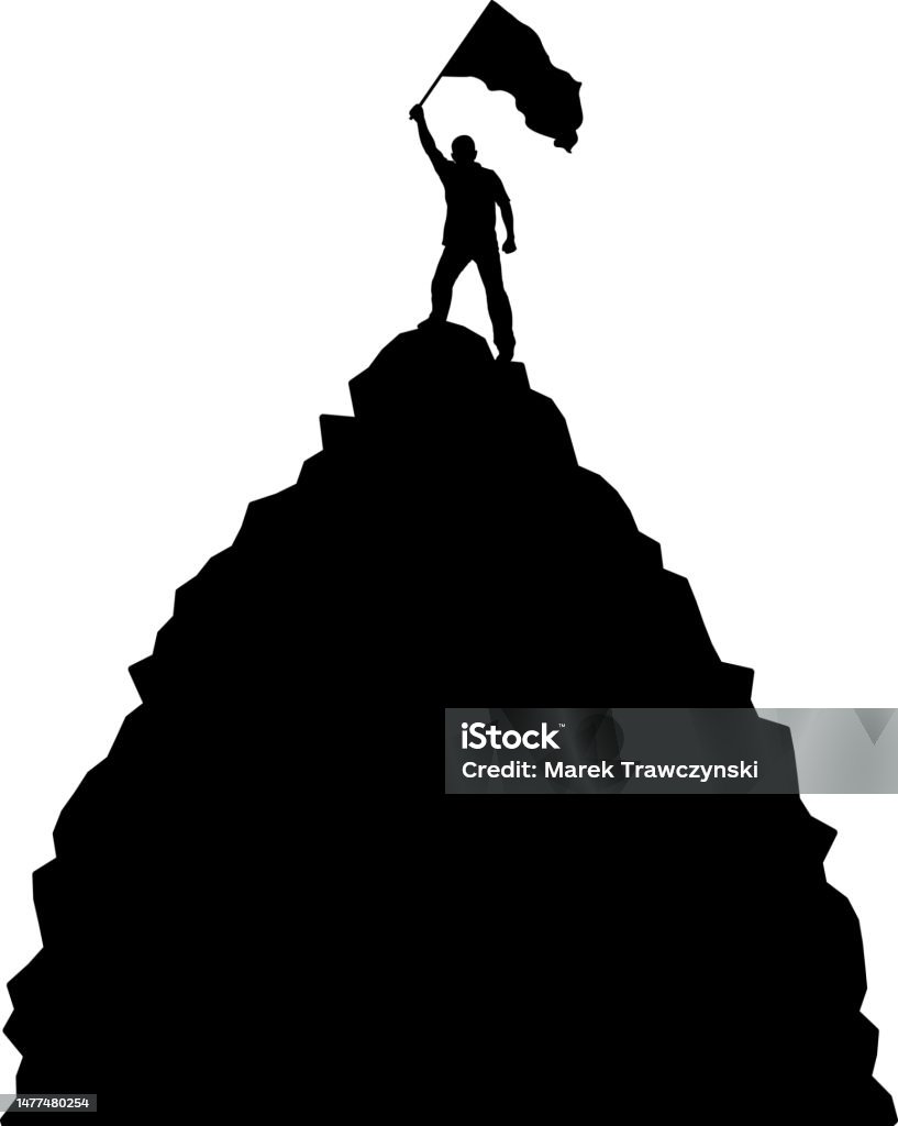 Conquerer Vector Conqueror Stock Illustration - Download Image Now - Mountain Peak ...