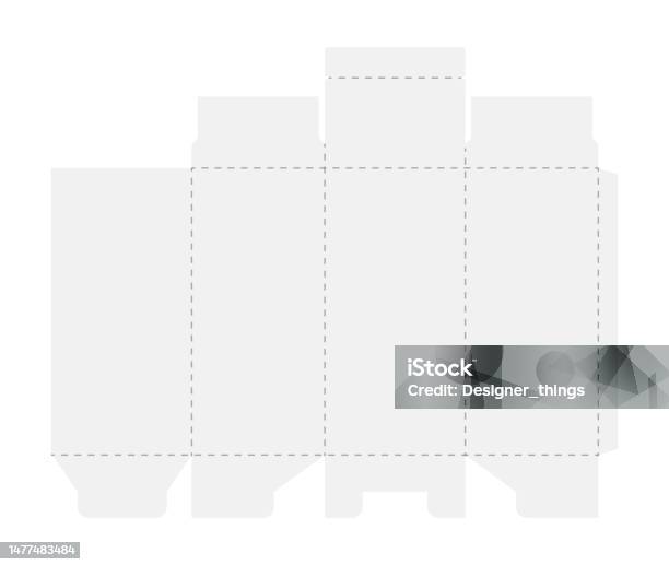 Layout Box Cut Box Cut Model Package Template Layout For New Design Paper Rectangular ...