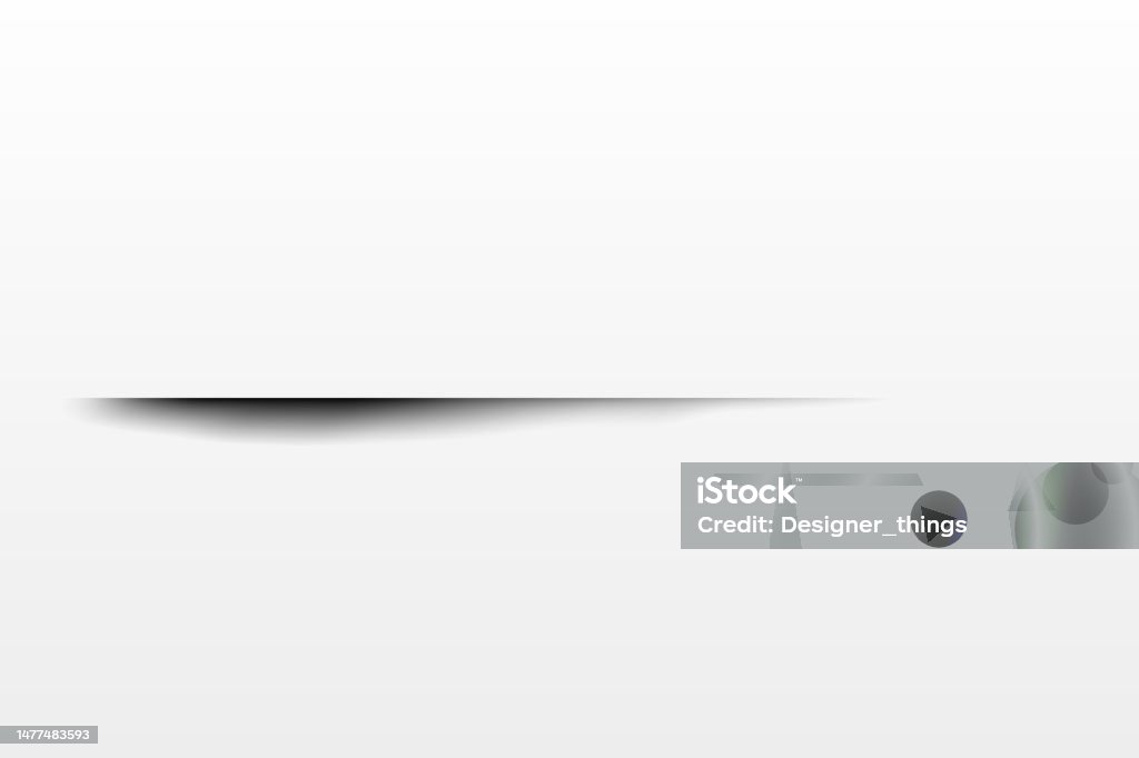 Shadow Effect Realistic Blurred Edges Shadow Of Isolated Template ...