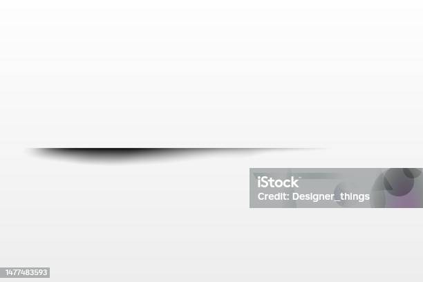 Shadow Effect Realistic Blurred Edges Shadow Of Isolated Template ...