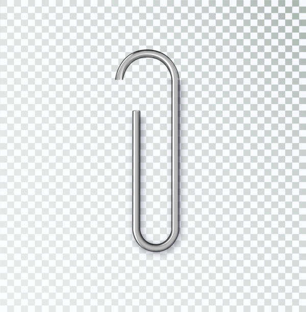 istock Realistic paper clip set.Element for advertising and promotional message. Vector paper clip 1477485521