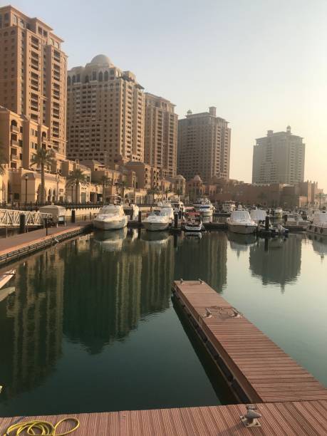 istock Yachts in Marina Doha Qatar 1477489384