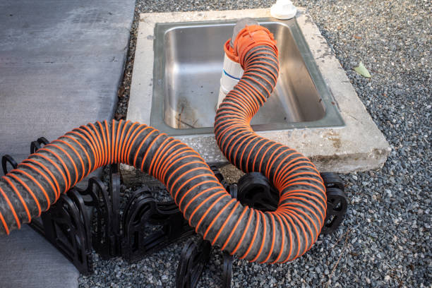 istock RV sewer hose at dump station 1477494897