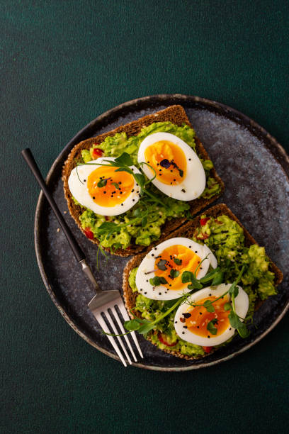 istock Guacamole sandwiches with boiled eggs 1477497605