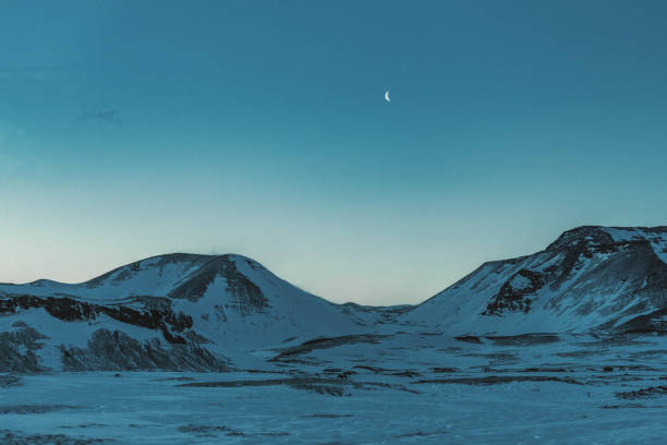 istock Iceland - Moon over the hills 1477499193