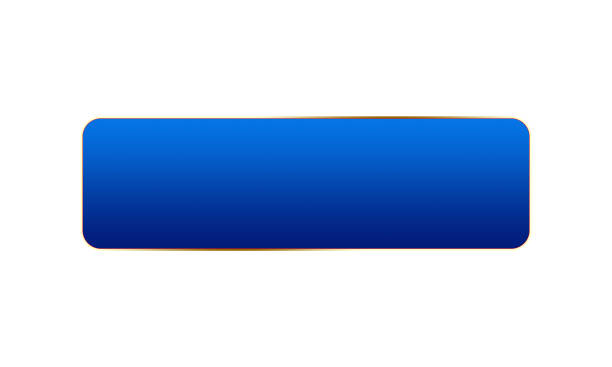 istock blue gradient color empty button with gold color stroke border on white background 1477501768
