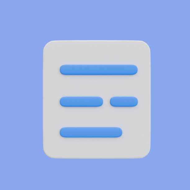 istock 3d minimal paperwork icon. document icon. paper icon with clipping path. 3d illustration. 1477510679