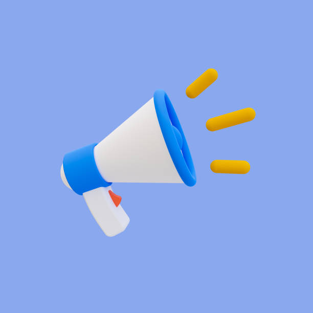 istock 3d minimal megaphone. loudspeaker icon with clipping path. 3d illustration. 1477511314