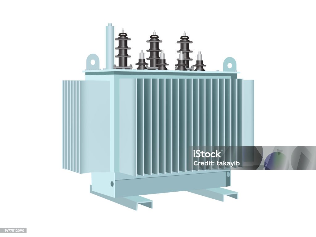 Transformer Box Vector Transformer Vector Installation On White Background Stock Illustration ...