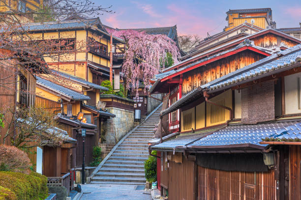 京都府, 日本 歴史的な東山地区の春