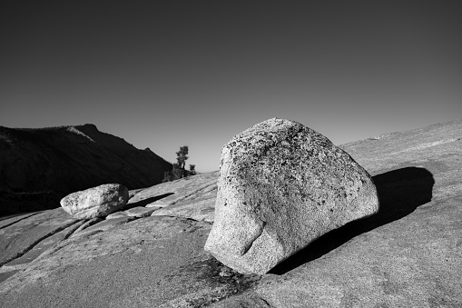 Granite Rock on Slab at Olmstead Point in Yosemite