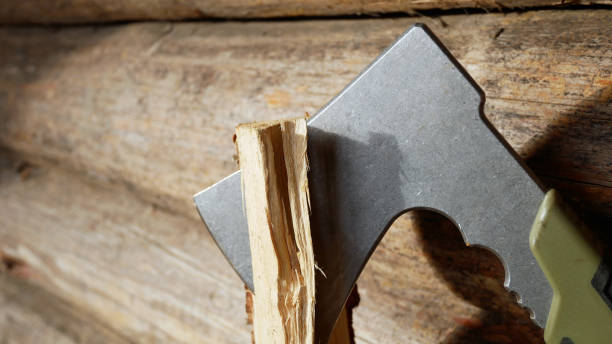 istock Field ax splitting wood 1477518012