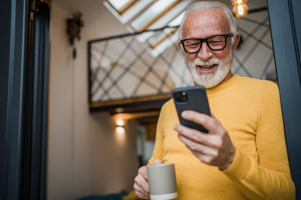 istock A gray-haired elderly man enjoys his morning coffee on the terrace 1477523855
