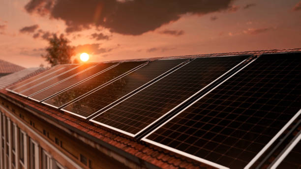 istock Aerial View of House Solar Panels 1477530255