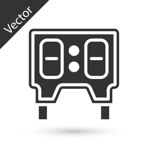 Grey Sport baseball mechanical scoreboard and result display icon isolated on white background. Vector Grey Sport baseball mechanical scoreboard and result display icon isolated on white background. Vector. baseball-scorecard stock illustrations