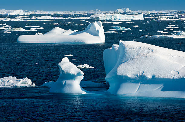 Antarctic Icebergs stock photo