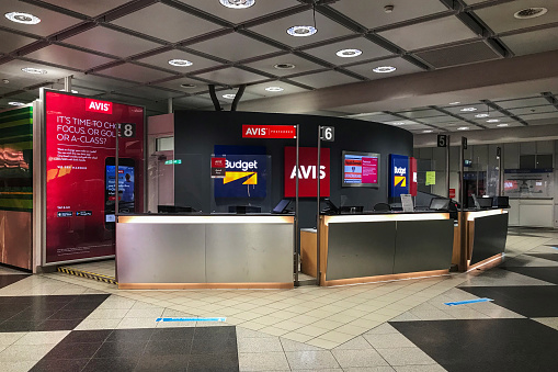 Mexico - October 19, 2017: Mexico City International Airport. Benito Juarez Airport. Departure Area.