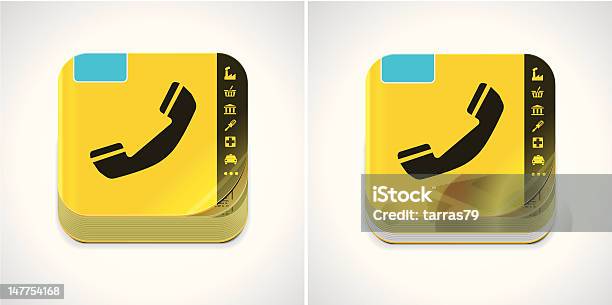 Yellow Phone Book Icon Stock Illustration - Download Image Now - Yellow Pages, Telephone Directory, White Pages