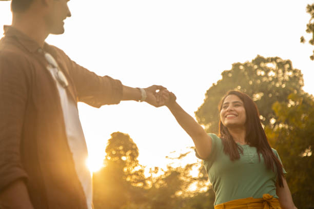 istock Cheerful couple having fun outdoor 1477548620