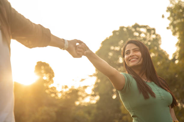 istock Cheerful couple having fun outdoor 1477548723
