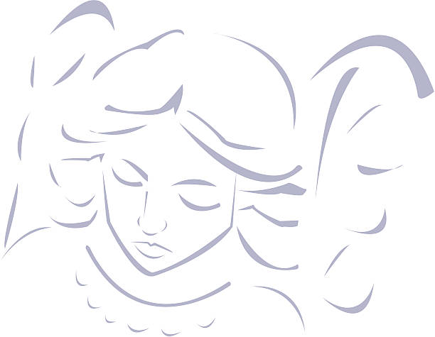 Cherub vector art illustration