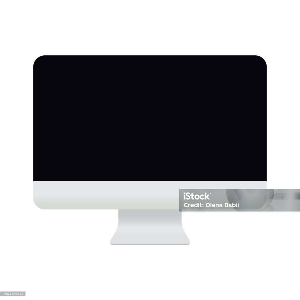 Computer Vector Design Isolated On White Background Stock Illustration ...