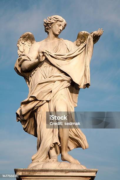 Rome Angel With The Sudarium From Ponte Sant Angelo Stock Photo - Download Image Now