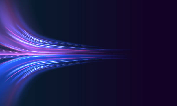 istock Golden shiny spiral wave sparks, Neon color glowing lines background, high-speed light trails effect. Futuristic dynamic motion technology. 1477559964
