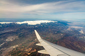 view from inside the plane Bursa/Uludağ