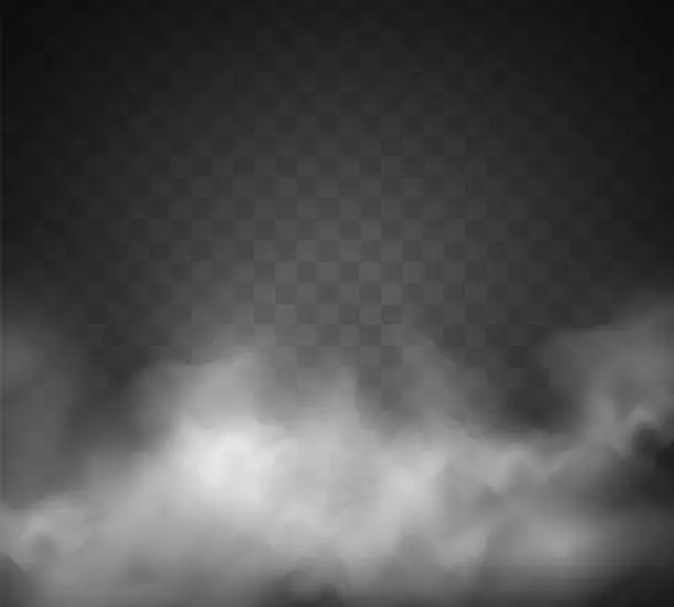 Vector illustration of Special effect of steam, smoke, fog, clouds.