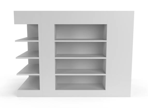 istock Big PDQ Display, Point Of Sale Display. POP & POS.  3D Render 1477567995