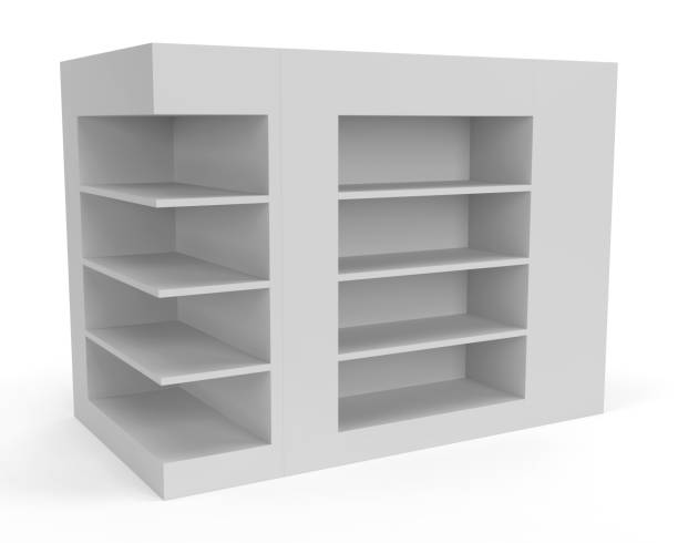 istock Big PDQ Display, Point Of Sale Display. POP & POS.  3D Render 1477567998