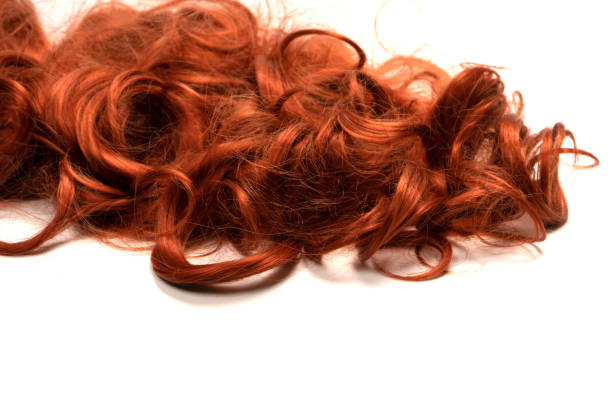 istock Red hair isolated on a white background. 1477568370
