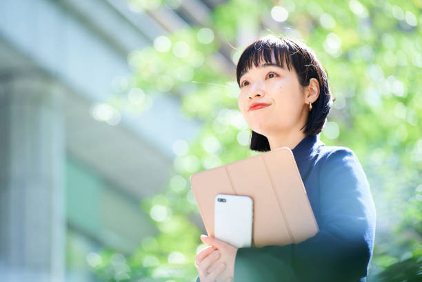 A young smiling woman portrait