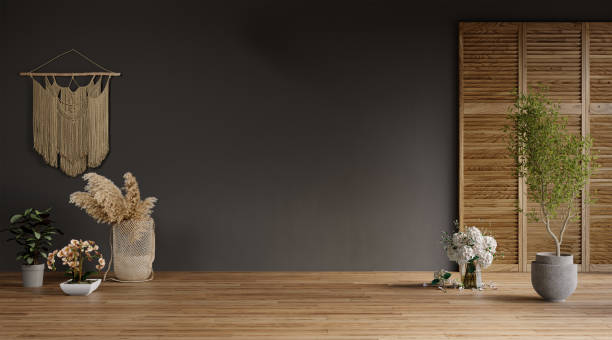 istock Interior design of modern apartment. Interior mockup, 3d render 1477575446