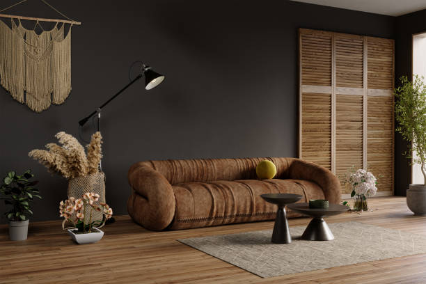 istock Interior design of modern apartment. Interior mockup, 3d render 1477575458