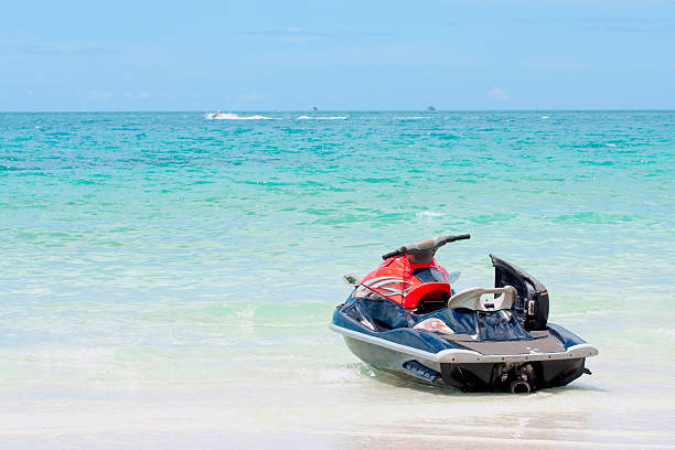 istock Water scooter on the beach. Koh Samui,Thailand 147757625